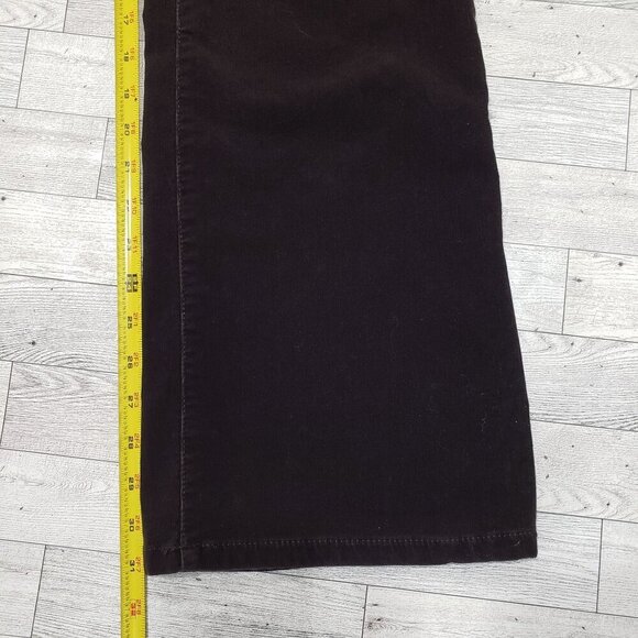 VTG J.Crew Corduroy Pants Womens 10R Boho Hippie Retro Country Western Y2K Choco - Picture 9 of 11